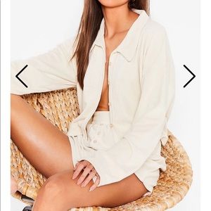 Nasty Gal Towelling 2 piece set